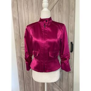 Kelly & Diane fuchsia jacket size 2 satin